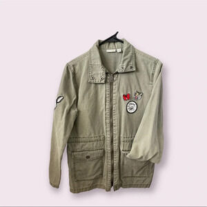 Military Style Lightweight Green Jacket XS/S
